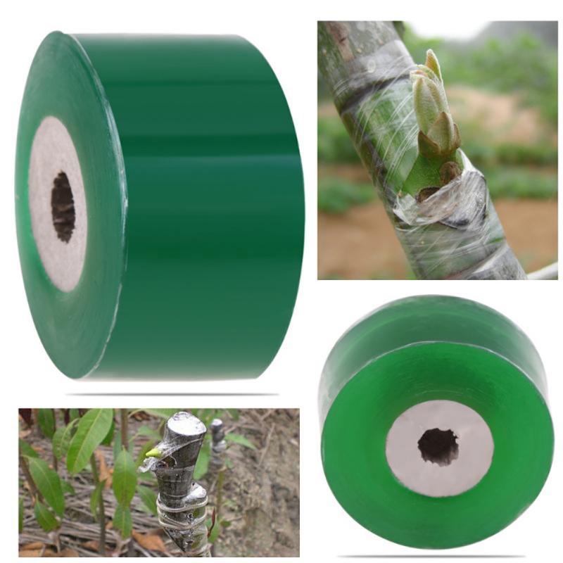 Grafting Tape, Stretchable Garden Grafting Tape Plants Repair Tapes for Floral Fruit Tree and Poly Budding Tape - Green, Size: 2 cm